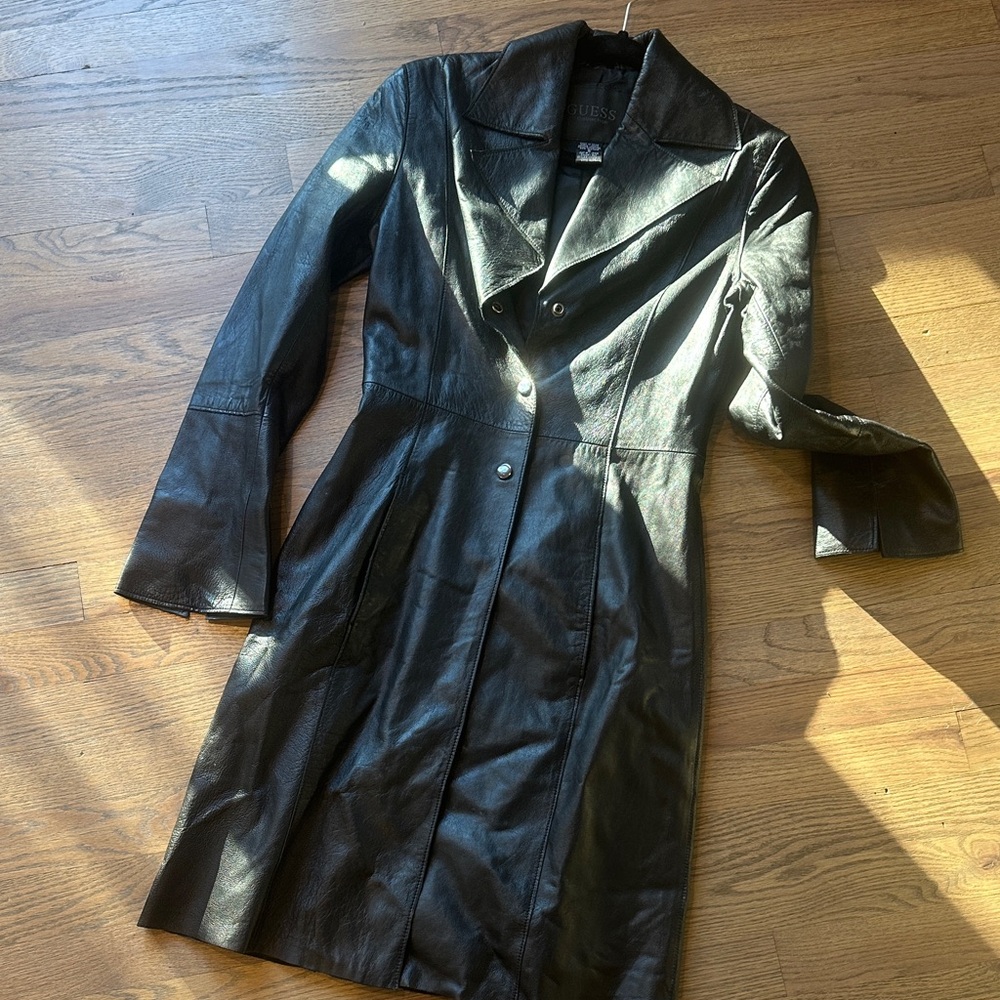 Guess Women's Black Leather Jacket